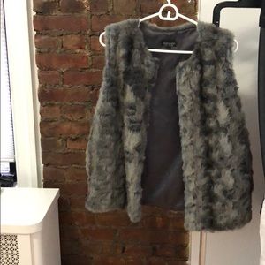TopShop Faux Fur Vest